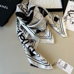 New Scarf With CHANEL Logo Print